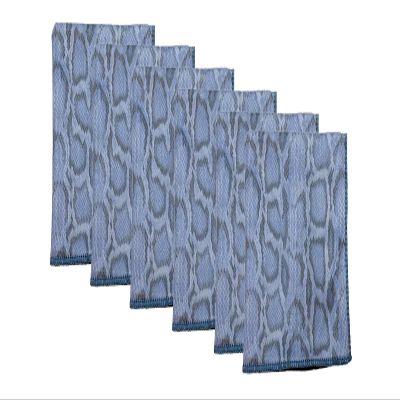 Calabria 6 Pack Microfiber Cleaning Cloth Blue Snakeskin Print Clean Eyeglasses Lens TV Phone Screen Camera Sunglass Glasses