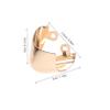 4Pcs Metal Shoes Pointed Protectors High Heels Cap Pointed Elegant High Heels Tip Cover Cap s Toe s Repair Decoration (Gold Black) view 2