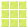 Calabria 9 Pack Microfiber Cleaning Cloth Lime Green Cleans Eyeglasses Lens TV Phone Screens Camera Sunglass Glasses Cleaner view 1