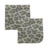 Calabria 2 Pack Microfiber Cleaning Cloth Green Grey Cheetah Animal Print Cleans Eyeglasses Lens TV Phone Cameras Sunglasses view 1
