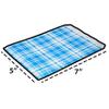 200 Bags of our 5" x 7" Mixed Plaid Pattern flat paper bags for stores, dispensaries, treats, gifts, promotions, and more. view 2