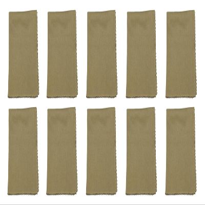 Calabria 10 Pack Microfiber Cleaning Cloth Olive Green Clean Eyeglass Lens TV Phone Screen Camera Sunglasses Glasses Cleaner