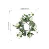 Alipis Artificial Flower Candle Ring Wreath with Realistic Silk Roses Wedding and Party Candle Garland Floral Pillar Candle Decor for Home Table Centerpiece view 3