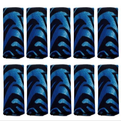 Calabria 10 Pack Microfiber Cleaning Cloth Blue Zebra Animal Print Cleans Eyeglasses Lens TV Phone Camera Sunglasses Glasses