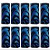 Calabria 10 Pack Microfiber Cleaning Cloth Blue Zebra Animal Print Cleans Eyeglasses Lens TV Phone Camera Sunglasses Glasses view 1