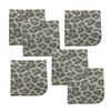 Calabria 6 Pack Microfiber Cleaning Cloth Green Grey Cheetah Animal Print Cleans Eyeglasses Lens TV Phone Cameras Sunglasses view 1