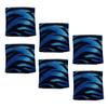 Calabria 6 Pack Microfiber Cleaning Cloth Blue Zebra Animal Print Cleans Eyeglasses Lens TV Phone Cameras Sunglasses Glasses view 1