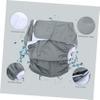 FOMIYES 1pc Unisex Cloth Diaper for Adults Reusable Absorbent Design for Incontinence Care Gray Waist view 2