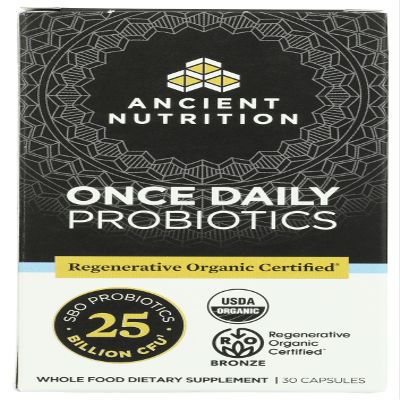 ANCIENT NUTRITION Organic Daily Probiotics 25B, 30 CT