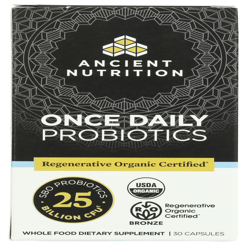 ANCIENT NUTRITION Organic Daily Probiotics 25B, 30 CT
