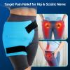 Comfytemp Hip Ice Pack Wrap for Sciatica, Hip Replacement Kit, Reusable Gel Ice Pack for Injuries, Pain Relief, Cold Compress Surgery Recovery Items Physical Therapy for Men Women (S/M) view 2