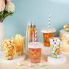 FoldTier 50 Pcs Baby Shower Party Supplies Disposable Plastic Cup 12 Oz Pink Cups Bear Thick Clear Cup Lids Straws Baby Shower Pink Table Decorations Party Favors view 4