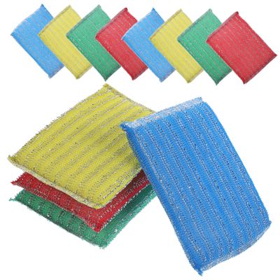 Alipis 20pcs Kitchen Cleaning Sponge Dish Washing Cloth Non-Stick Sponges Multi-Function Scrub Compact Wok