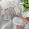 BEDARTIST 5 Pack Portable Contact Lens Cases, Clear Travel Size Eye Contacts Case Box Holder, Contact Lenses Tweezers Remover Tool Kit for Daily Outdoor (Blue) view 2