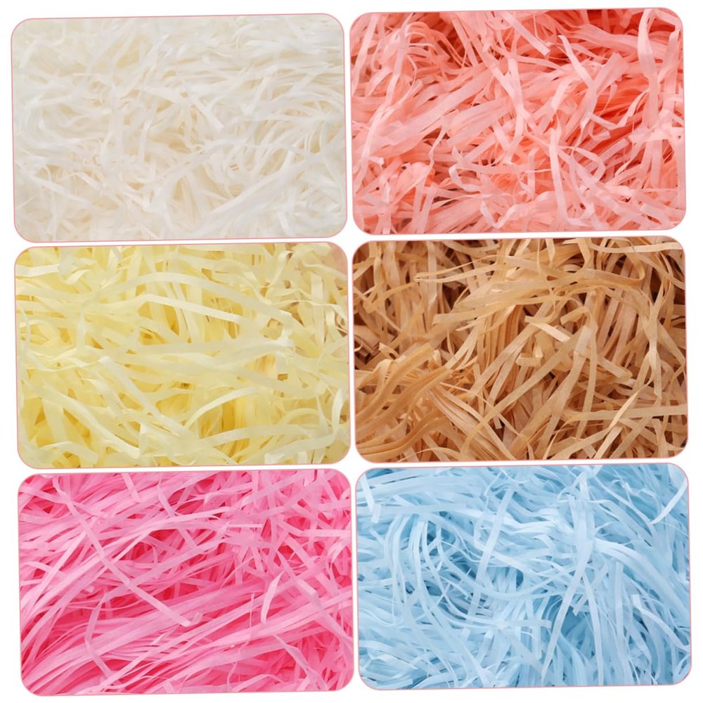 PLAFOPE 20g Colored Lafite Grass Paper Shred Filler for Wrapping Candy and Chocolate Filling Bag for Birthdays Weddings Anniversaries and Festive Occasions