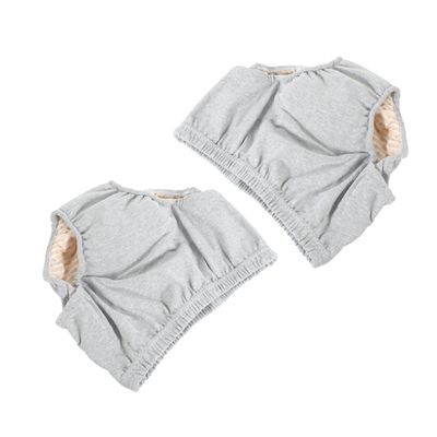 Anneome 2pcs Reusable Adult Diaper Leakproof Underwear for Elderly and Disabled Comfortable and Breathable for Home Use Grey