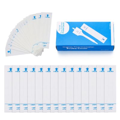 100 Pcs White Disposable Probe Covers for Digital Oral Thermometers Rectal Thermometer Sleeves Universal Probe Covers for Thermometer Safe and Sanitary and Healthy Easy to Use