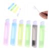 Anneome 6pcs Folding Travel Toothbrush for Boys and Girls Bristles Toothbrush Case Portable Ergonomic Handle Random Color view 3