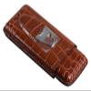 Cigar Humidor Humidor Leather Cigar Humidor Cedar Wood Lining Cigar Cutter Men's Portable Travel Set Groomsmen Gift view 1