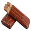 Cigar Humidor Humidor Leather Cigar Humidor Cedar Wood Lining Cigar Cutter Men's Portable Travel Set Groomsmen Gift view 2