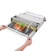 VPABES 18 Inch/45CM Hand Wrapping Machine Film Wrapper for Food Packaging, Large Tray Cling Film Wrapper Dispenser with 5-Level Adjustable Heat, Cutter and Heating Plate Individual On/Off Control view 1