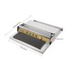 VPABES 18 Inch/45CM Hand Wrapping Machine Film Wrapper for Food Packaging, Large Tray Cling Film Wrapper Dispenser with 5-Level Adjustable Heat, Cutter and Heating Plate Individual On/Off Control view 3
