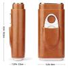 Cigar Humidor Humidor Cigar Humidors, Portable Humidor with Cigar Holster and Cigar Cutter Hardware with Cigar Cutter view 2