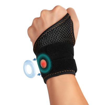 AKSO MEDICOS Wrist Brace for TFCC Tears, Adjustable Wrist Wraps with Ring Pad for Ulnar Sided Wrist Pain, DRUJ Instability, for Repetitive Wrist Use Injury, Left Hand, L Size