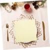 PLAFOPE 20sheets Elegant Cocktail Napkins Soft Paper Serviettes for Parties Wave Edge Design Light Yellow for Birthdays and Events view 3