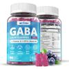 GABA Gummies 500 mg - Sugar-Free Calm Gummies with L Theanine, 5-HTP, Vitamins D3, B12, Ashwagandha, Melatonin-Free for Brain Calm, Mood, Zzz Better, GABA Supplement for Adult, Blueberry Flavor, 1Pack view 1