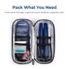AUVON Insulin Pen Cooler Travel Case with 2 * 90g TSA Approved Ice Packs, Diabetic Medication Insulated Cooling Bag for Insulin Pens and Diabetic Supplies Storage, Compact for Daily Life and Trips view 3