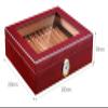 Cigar Humidor Humidor Cigar Humidor, Cedar Cigar Desktop Box with Humidifier and Hygrometer, Glass Top for 35 Cigars view 2