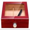 Cigar Humidor Humidor Cigar Humidor, Cedar Cigar Desktop Box with Humidifier and Hygrometer, Glass Top for 35 Cigars view 3