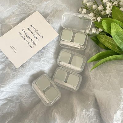 BEDARTIST 5 Pack Portable Contact Lens Cases, Clear Travel Size Eye Contacts Case Box Holder, Contact Lenses Tweezers Remover Tool Kit for Daily Outdoor (Green)