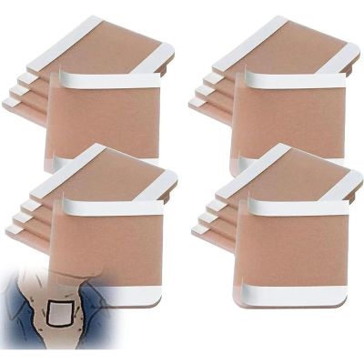 RAAMKA 30Pcs/120Pcs Neck Stoma Protector Guards, Neck Trach Shield Dust, Medical Stoma Protector Cover Dust-Proof Breathable Comfortable Stickers for Laryngectomy