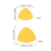 Shoe Heel Repair 2 Pair Shoe Heel Repair, DIY Self-Adhesive Heel Hole Patch for Back of Sports Shoes, Leather Shoes and High Heels (Color : Orange) view 3