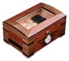 Cigar Humidor Humidor Desktop Humidor with Tempered Glasstop, Cedar Divider, and Ring Glass Hygrometer view 1