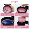 BVN Leak-Proof Denture Bath Cup for Travel, Denture Cup for Soak Dentures, Retainer Cleaning Case with Strainer (Black + Pink) view 4