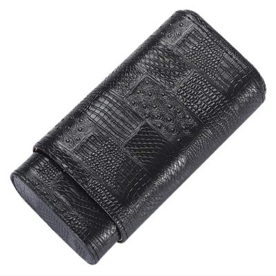 Cigar Humidor Humidor Leather Cigar Case Travel Humidor Holder Portable 3 Tubes Cigar Humidor Box