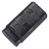 Cigar Humidor Humidor Leather Cigar Case Travel Humidor Holder Portable 3 Tubes Cigar Humidor Box view 1