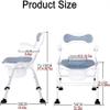 UNbit Commode Toilet Chair Bedside Toilet Adjustable Bedside Commodes for Seniors,Height Adjustment Folding Toilet Seat Chair,Armchair for Adults Handicap Commode Toilet Chair WEWYQSJXBXF-4328 view 2