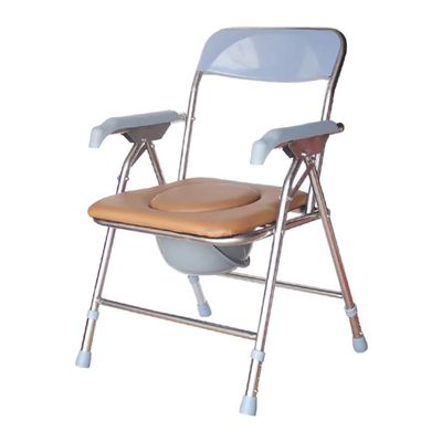 UNbit Commode Toilet Chair Bedside Toilet Adjustable Height Stainless Steel Bedside Toilet Chair Folding Toilet for Seniors, Handicap,Disabled and Pregnant WEWYQSJXBXF-4328(Color:B,Size:)