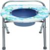 UNbit Commode Toilet Chair Bedside Toilet Bedside Commodes with Bucket,Folding Folding Toilet Stool - Comfort Chair Perfect for Camping, Hiking, Trips, Construction Sites WEWYQSJXBXF-4328, size view 4