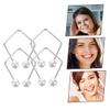 WOONEKY 4pcs Dimples Maker for Face Cheeks Dimples Clip Facial Trainer Face Exercise Tool view 3