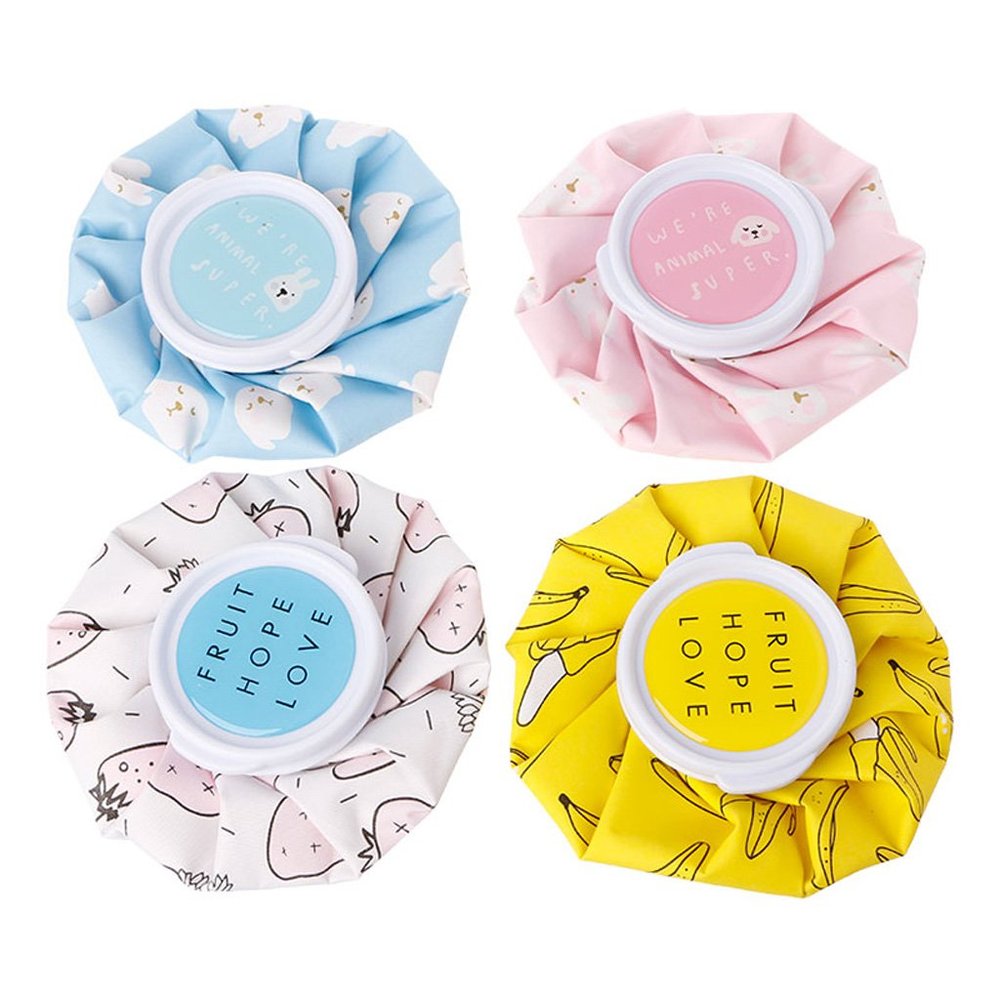 450ml Small Round Hot Water Bottle Bag Winter Relaxing Heat Warmer Hot Water Bottle Rubber with Cover