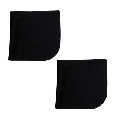 Calabria 2 Pack Microfiber Cleaning Cloth Midnight Black MA018 Cleans Eyeglasses Lens TV Phone Screen Camera Glasses Cleaner