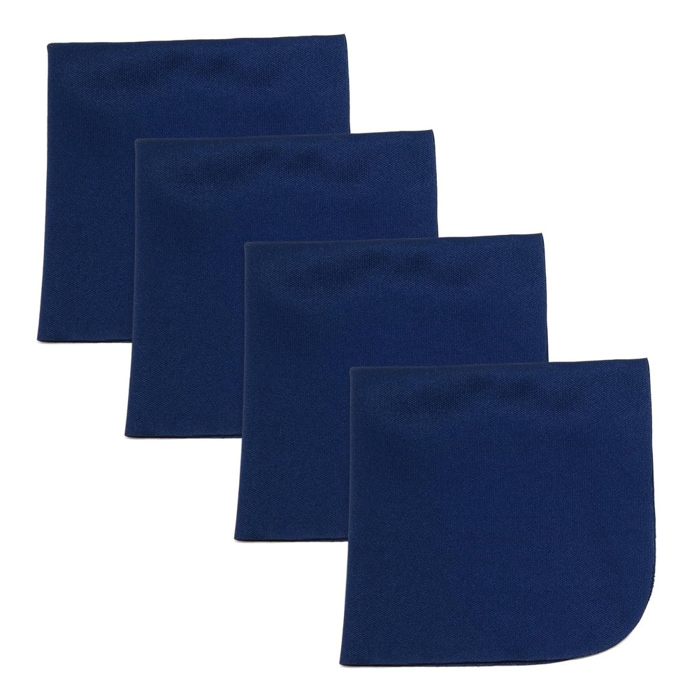 Calabria 4 Pack Microfiber Cleaning Cloth Navy Blue MA018 Cleans Eyeglasses Lens TV Phone Screens Cameras Sunglasses Glasses