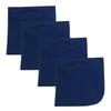 Calabria 4 Pack Microfiber Cleaning Cloth Navy Blue MA018 Cleans Eyeglasses Lens TV Phone Screens Cameras Sunglasses Glasses view 1