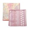 Calabria 2 Pack Microfiber Cleaning Cloth Pink Purple Lines/Pink Yellow Circles Cleans Eyeglass Lens TV Phone Screens Camera view 1