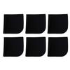 Calabria 6 Pack Microfiber Cleaning Cloth Midnight Black MA018 Cleans Eyeglasses Lens TV Phone Screen Camera Glasses Cleaner view 1
